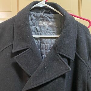 Kenneth Cole Reaction Charcoal Pea Coat for Men